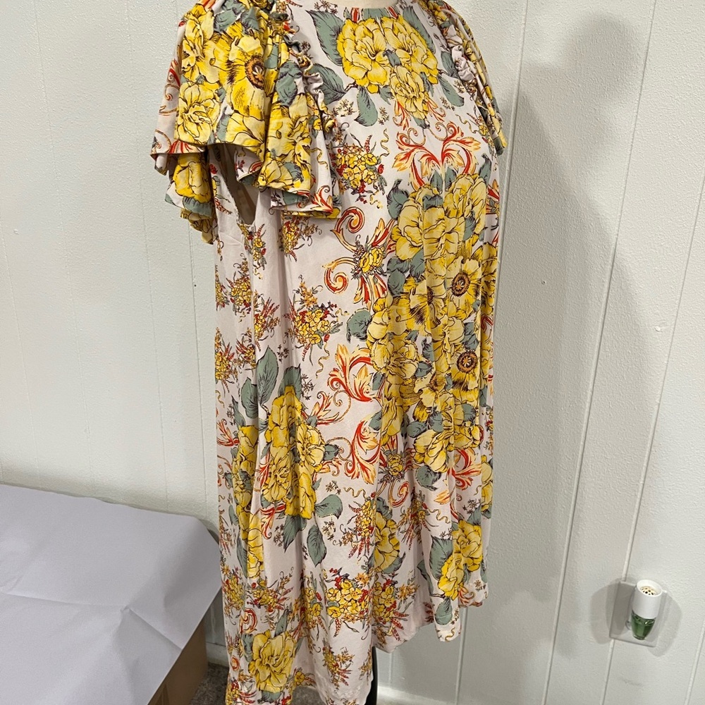 Free People Yellow Floral Dress - Picture 4 of 8